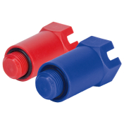 Заглушка длинная  1/2"  красная  TEBO RU-TB (10/100)