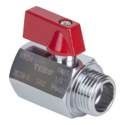 Кран шаровой TEBO MINI ВН/НАР 1/2" (16/128)TEBO
