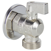 Кран шаровой для стиральной машины с отражателем  НАР 1/2"х3/4" (12/96)TEBO