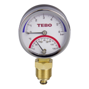 Термоманометр TEBO НАР 1/2" 6 бар 120 град (1\100) TEBO