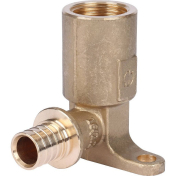STOUT Угольник настенный с длинным нарезным патрубком 16-Rp 1/2" 