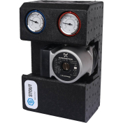 STOUT  Насосная группа с прямым контуром 3/4" с насосом Grundfos UPSO 15-65 130 теплоизоляции