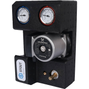 STOUT  Насосная группа с 3-х ходовым приводным смесителем 3/4" с насосом Grundfos UPSO 15-65 130