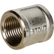 STOUT Муфта   1/2" никелированная