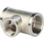 STOUT Тройник ВВ переходной  3/4*1/2*3/4" никелированный
