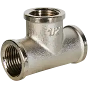 STOUT Тройник ВВ никелированный    1/2"