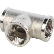 STOUT Тройник ВВ никелированный    3/4"