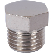 STOUT Пробка НР никелированная    1/4"