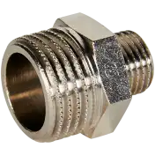 STOUT Ниппель НН переходной  никелированный      1/2 х 1/4" 