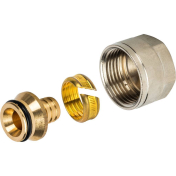 STOUT Фитинг компрессионный для труб PE-X 16x2.2x3/4